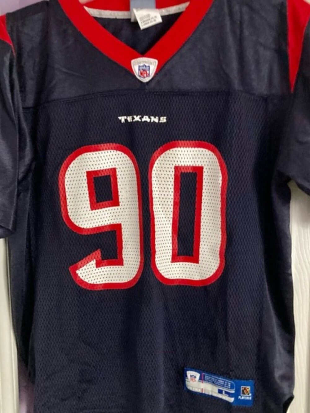4 Youth NFL Football Jerseys Size Large Good Condition